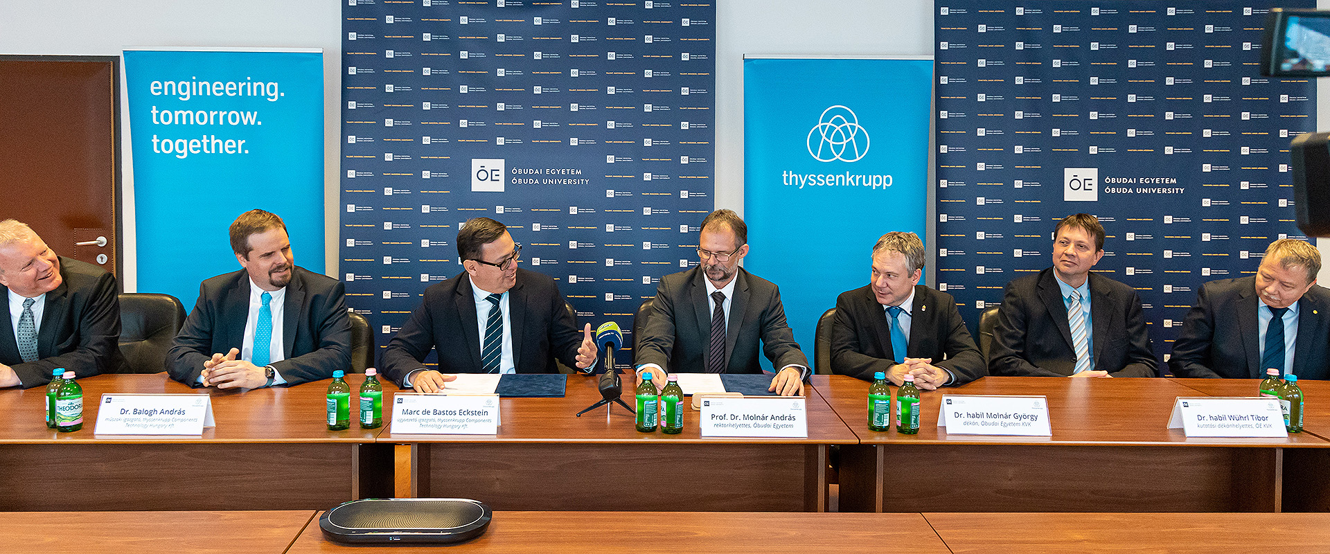 Közös, ipari tanszéket indít az Óbudai Egyetem és a thyssenkrupp